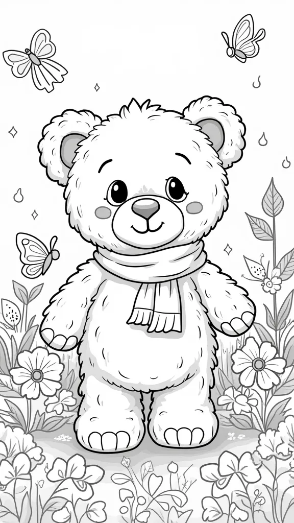 teddy bear free coloring pages